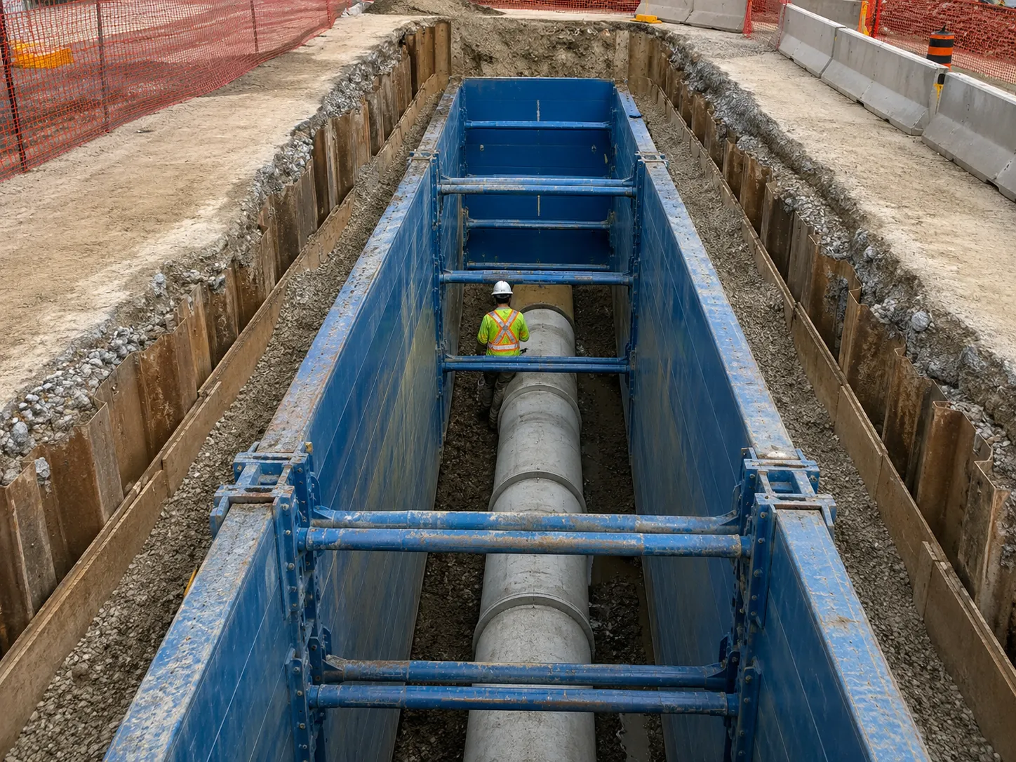 Where trench shoring and trench boxes are needed in Aurora by Harrowgate Group