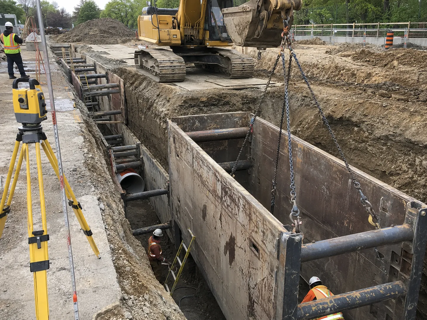 The Aurora market for trench shoring and trench boxes by Harrowgate Group