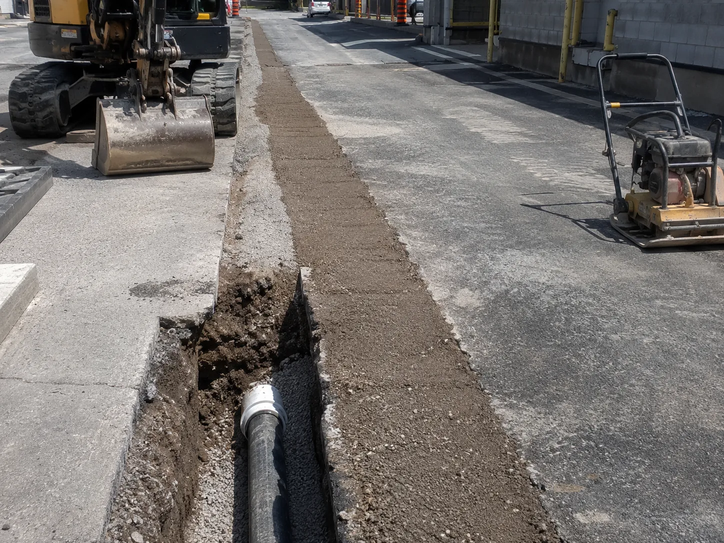 Completed Trenching installation in Ottawa by Harrowgate Group