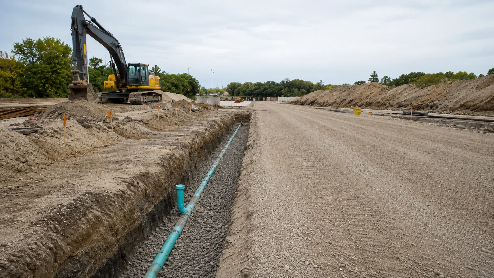 Trenching in Ottawa, Ontario, self-performed and completed by Harrowgate Group