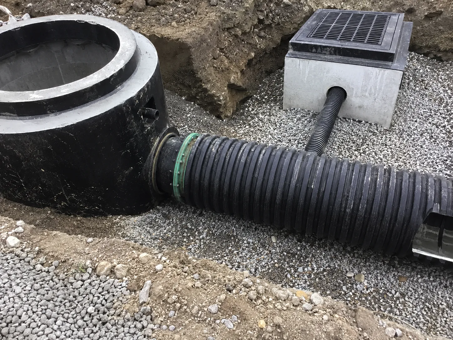 Underground Stormwater Systems being built and completed on site by Harrowgate Group