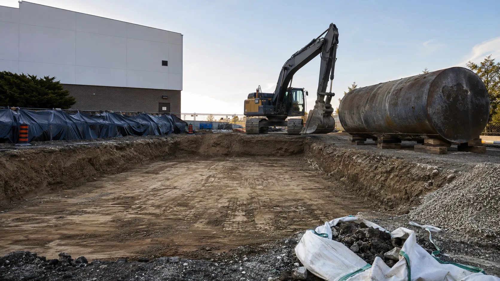 Underground Tank Removal, self-performed and completed by Harrowgate Group