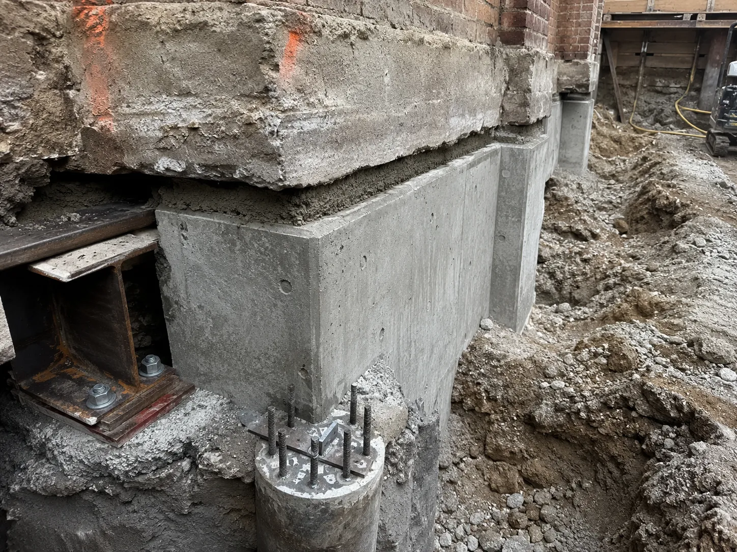 Underpinning Design-Build being built and completed on site by Harrowgate Group