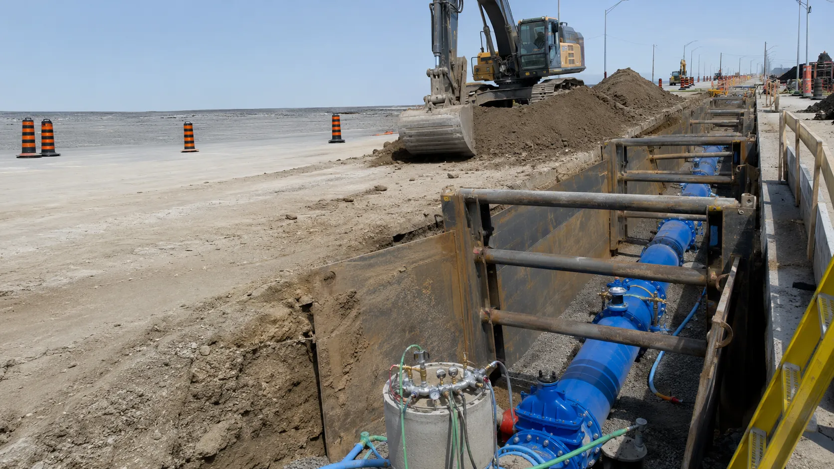 Watermain Replacement in Ajax, Ontario, self-performed and completed by Harrowgate Group