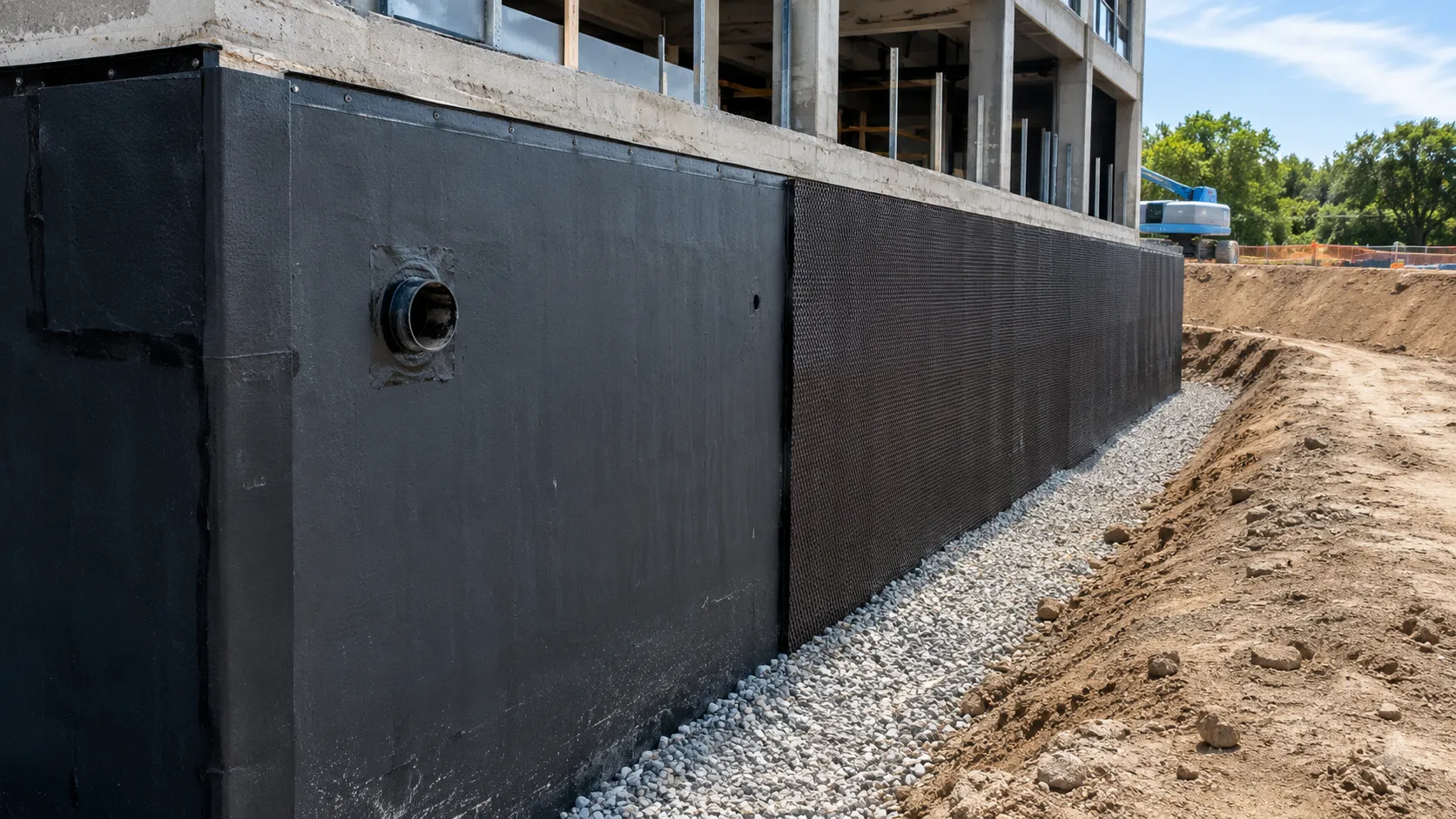 Waterproofing Contractor in Aurora, Ontario, self-performed and completed by Harrowgate Group